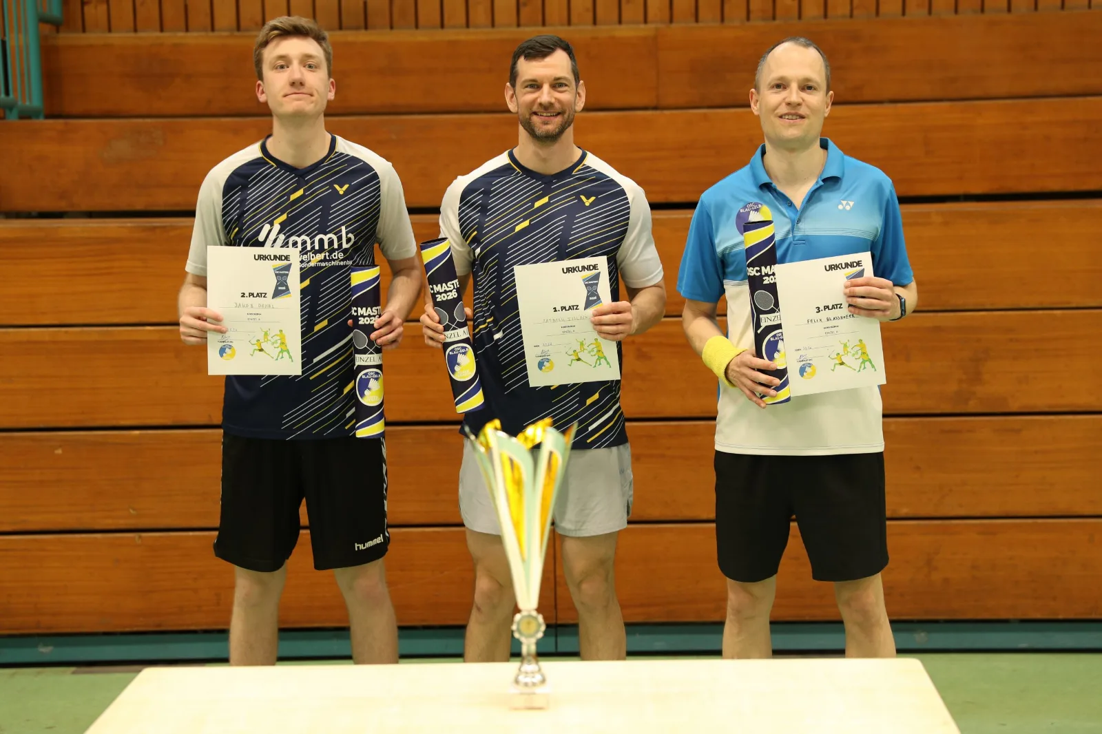 Die Sieger im Einzel: Patrick T., Jakob und Felix